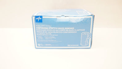 Medline NON25498 Conforming Stretch Gauze Bandage 4 x 75inch Relaxed - Box of 12